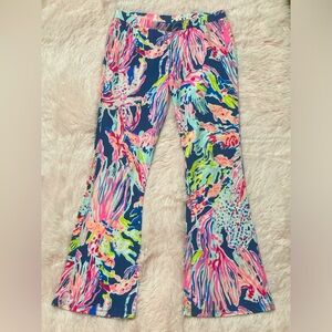 EUC Lilly Pulitzer Girls Pants Indigo Sunken Treasure